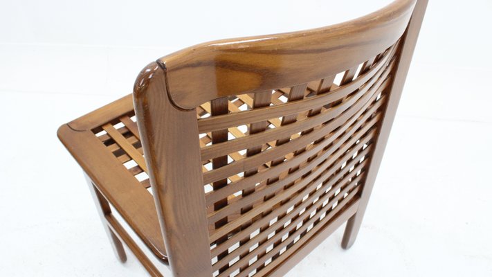 Italian Woven Wood Dining Chairs 1970s Set Of 6 For Sale At Pamono