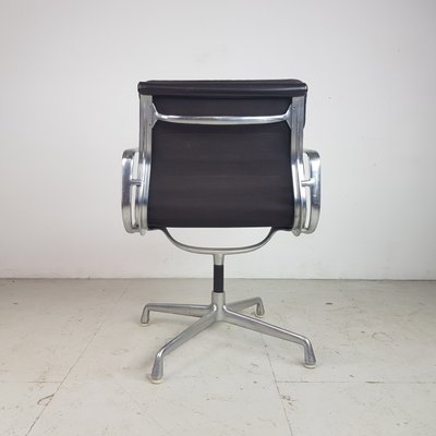 Dark Brown Leather Desk Chair By Charles Eames For Herman Miller