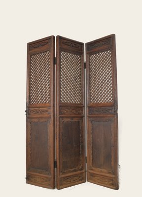 Antique Chinese Wooden Room Divider Antique Chinese Wooden Room Divider