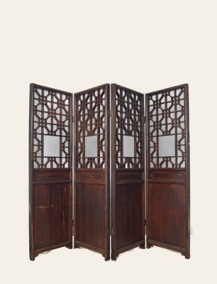 Antique Chinese Wooden Room Divider Antique Chinese Wooden Room Divider