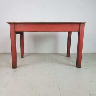 Vintage Painted Pine Kitchen Table 1920s For Sale At Pamono