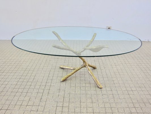 Vintage Gilded Bronze Coffee Table For At Pamono Vintage Gilded Bronze Coffee Table For