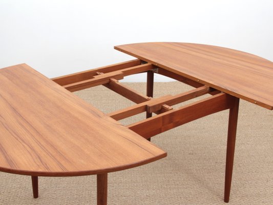 Model 4 6 Round Teak Extendable Dining Table From Elsteds Mobelfabrik 1960s For Sale At Pamono