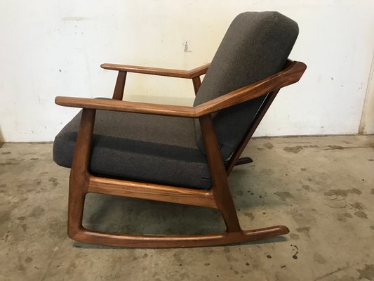 Teak Rocking Chair By H Brockmann Petersen 1960s For Sale At Pamono