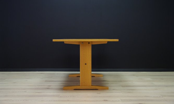 Danish Ash Veneer Dining Table 1960s