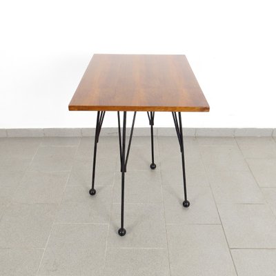 Metal mid century side table deals