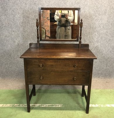 Antique Oak Dressing Table For Sale