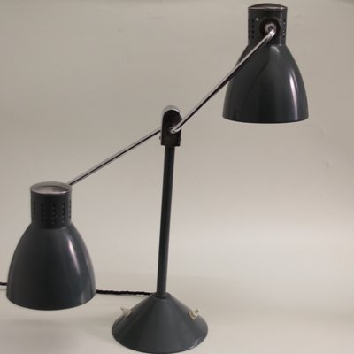 Vintage French Double Shade Desk Lamp, Old French Lamp Shades