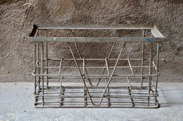 Vintage Industrial Bottle Rack, 1940s for sale at Pamono