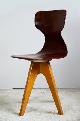 Design by Adam Stegner 1970/'s 1 of 5 Mid Century Dining Chairs by Flototto for Children Chair for Children Flototto Chair