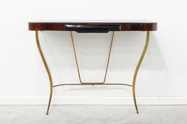 Italian Rosewood Console Table 1950s Italian Rosewood Console Table 1950s