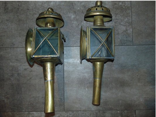 Antique Carriage Lamps Set Of 2 Antique Carriage Lamps Set Of 2