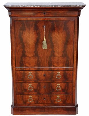 Antique Flame Mahogany Bureau Dresser For Sale At Pamono