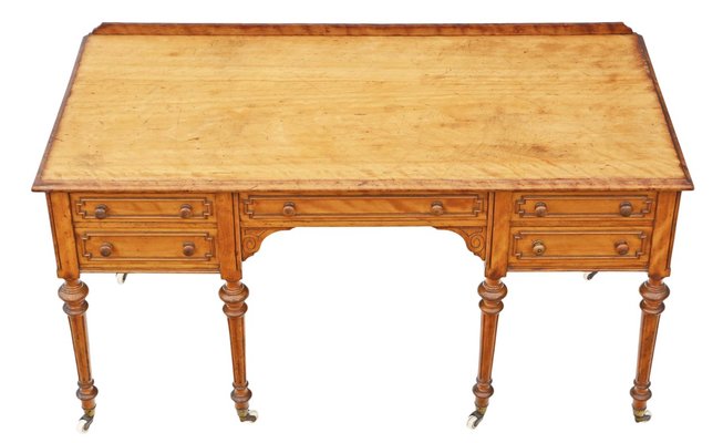 Victorian Satin And Birch Writing Desk For Sale At Pamono