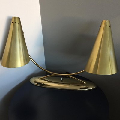 Mid Century American Brass Table Lamp from Laurel Mid Century American Brass Table Lamp from Laurel