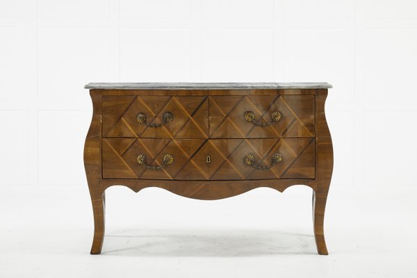 Antique French Walnut And Marble Dresser For Sale At Pamono