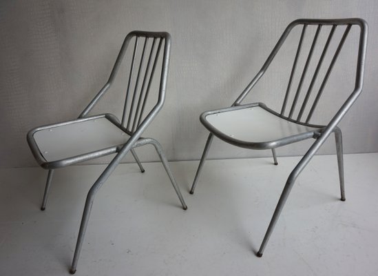 Italian Aluminum Garden Chairs From Industrie Conti Cornuda 1940s