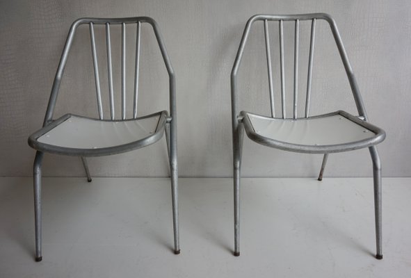 Italian Aluminum Garden Chairs From Industrie Conti Cornuda 1940s