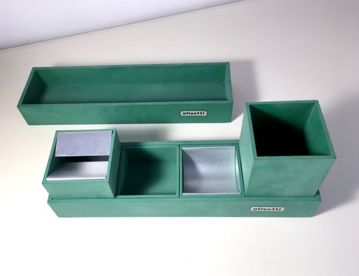 Vintage Modular Desk Set By Bruno Munari For Olivetti 1960s For