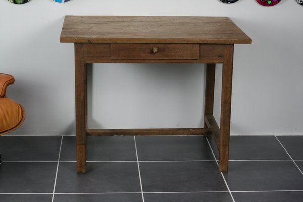 Vintage Solid Oak Desk With Drawer For Sale At Pamono