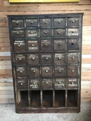 Antique Pigeon Hole Cabinet For Sale At Pamono