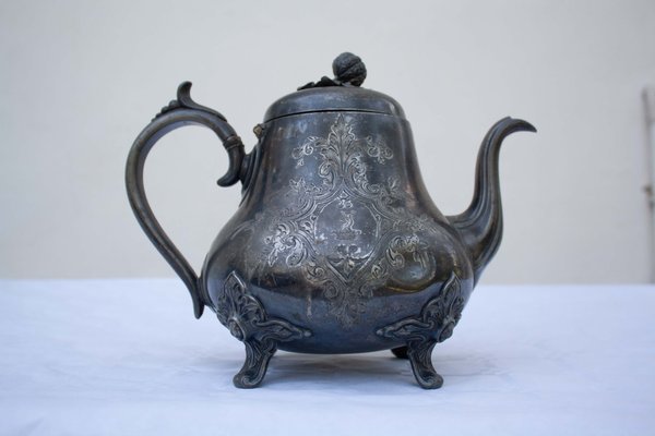 Antique English Silver Teapot For At Pamono Antique English Silver Teapot For