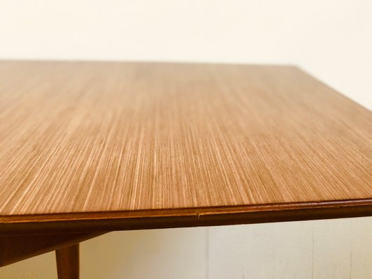 Model T2 Zebra Wood Extendable Dining Table By Tom Robertson For