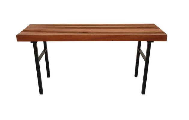 Metal And Teak Bench 1960s For Sale At Pamono