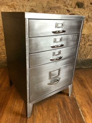 Industrial 4 Drawer Filing Cabinet 1950s For Sale At Pamono