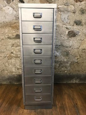 Industrial 9 Drawer Filing Cabinet 1950s For Sale At Pamono