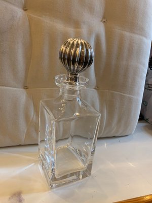 Vintage Crystal And Silver Whiskey Carafe 1960s For Sale At Pamono