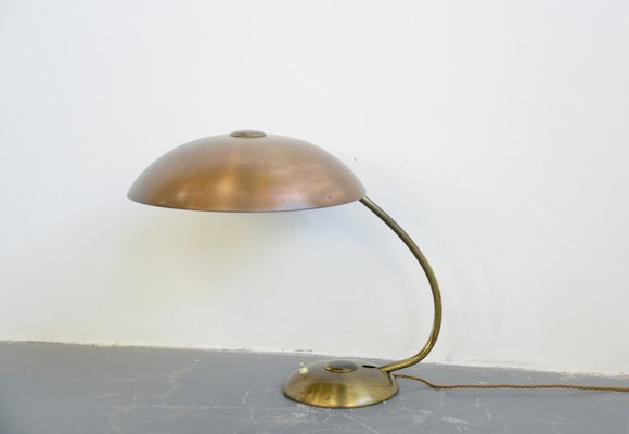 large copper table lamp