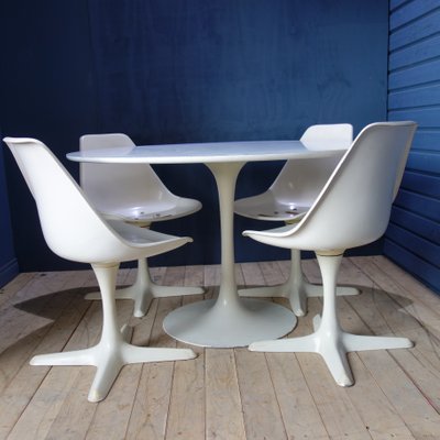 Dining Table Chairs Set By Maurice Burke For Arkana 1960s Set