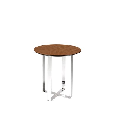 Round American Walnut Side Table By, Round Table Ventura