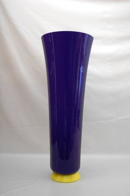 Tall Vintage Opaline Glass Vase By Carlo Nason For V Nason C