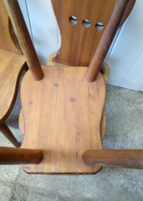 Vintage Swedish Pine Dining Chairs Set Of 4 For Sale At Pamono