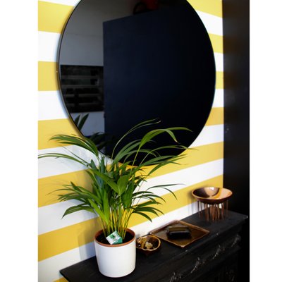 black glass mirror