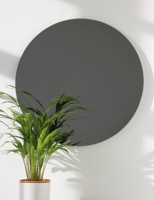 Black Tinted Orbis Frameless Round, 4 X 8 Frameless Mirror