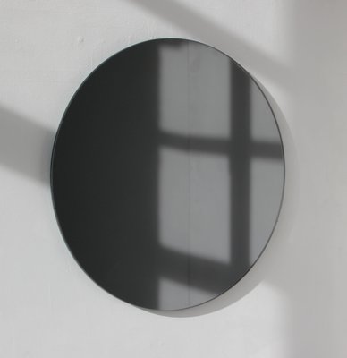Black Tinted Orbis Frameless Round Mirror By Alguacil Perkoff For At Pamono Black Tinted Orbis Frameless Round, Round Frameless Mirror