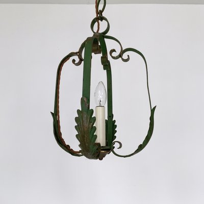 Vintage Wrought Iron Ceiling Lamp 1930s For Sale At Pamono
