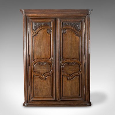 Antique French Oak Wardrobe For Sale At Pamono