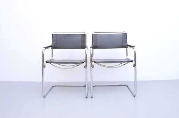 S34 Dining Chairs By Mart Stam Marcel Breuer For Thonet 1980s