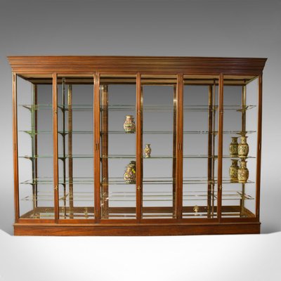 Antique Vicorian Mirror Back Display Cabinet For Sale At Pamono