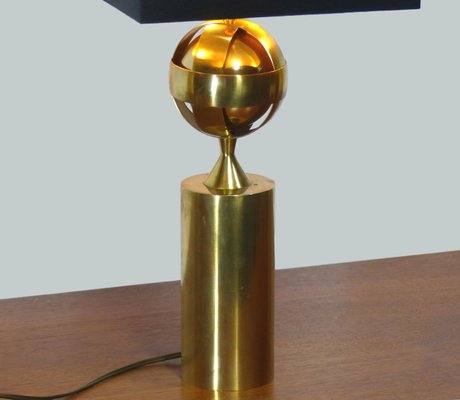 Lampe De Bureau Ancienne En Laiton – à Restaurer