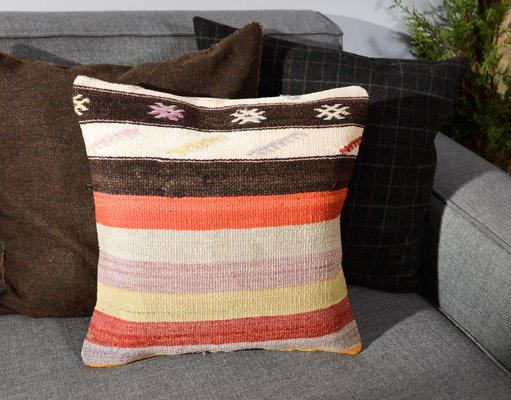 multi colored couch pillows