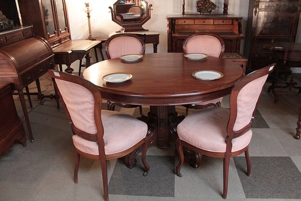 Set of 4 pink dining chairs deals