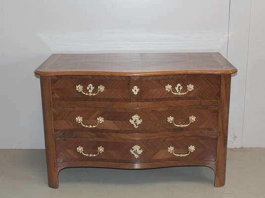 Antique Walnut Veneer Cherry And Oak Dresser For Sale At Pamono