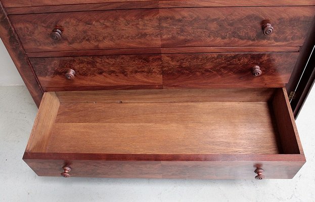 Antique burl wood dresser outlet