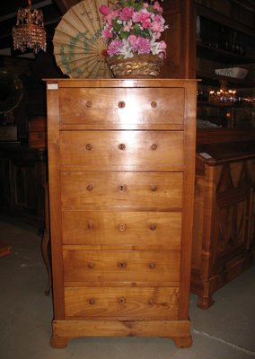 Antique Louis Philippe Style Cherry Chest of Drawers for sale at