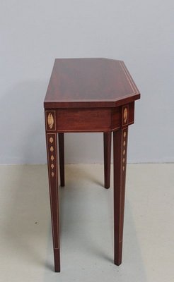 HR709 東海家具 New Mahogany Console Table SOLD - HENKEL HARRIS 2604 29 Historic Salem Inlaid Mahogany